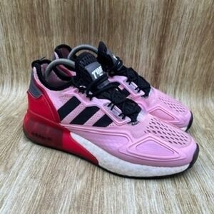 Adidas Originals Ninja ZX 2K‎ Boost Men's Size 7 Pink Black Shoes Sneakers
